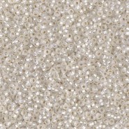 Miyuki rocailles kralen 15/0 - Matted silver lined crystal 15-1F